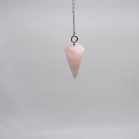 I83 pendule cone quartz rose 4 