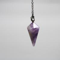 I84 pendule amethyste chevron 6 